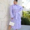 Vestido con letras en contraste color blanco